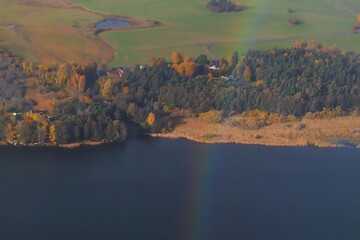 Obraz premium aerial view of Swedish landscape
