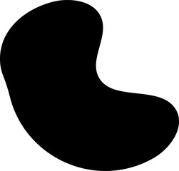 Pattern spot shape. Random ink blob geometric round pattern. Vector