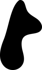 Pattern spot shape. Random ink blob geometric round pattern. Vector