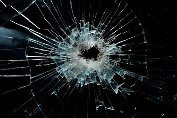 broken glass sphere