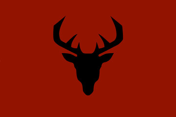 deer head creative logo design