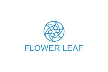 Flower spa mandala logo design ornament line style 