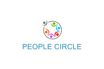 People society Non profit organization logo design. Charitable foundation community.