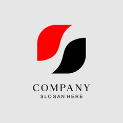 abstract business logo design vector