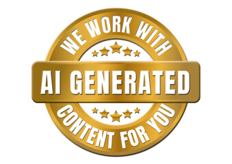 Golden Sticker AI Artificial Intelligence - we work with AI generated content for you