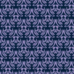 Tuinposter Flat pattern design striped seamless geometric patterns © Rubbble