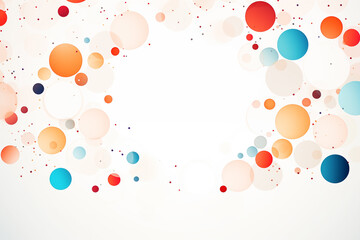 illustration of a colorful circles background
