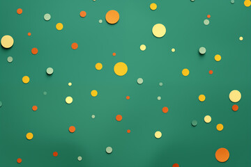 seamless green background with circles