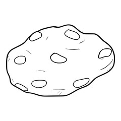 Sweet Cookie Outline hand drawn sketch