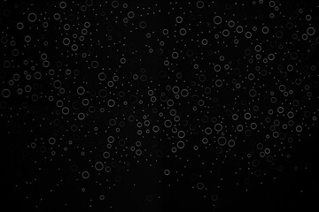 water drops on black background
