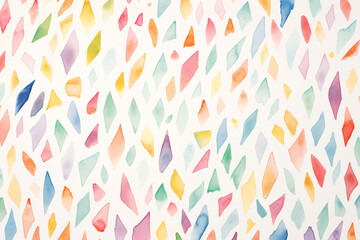 seamless  watercolor crystals pattern background 