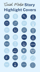 Professional and Lifestyle Social Media Icon Set For IG Stories. Modern Set For  Professional, Business, Bloggers, Marketing, Branding. Highlight Covers, Minimalist Highlights 
