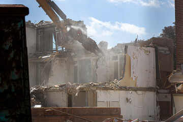 demolition of the former Souburgh retirement home in Waddinxveen