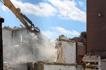 demolition of the former Souburgh retirement home in Waddinxveen