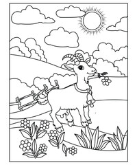 animals coloring page for kids