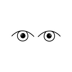 Outline eyes icon 