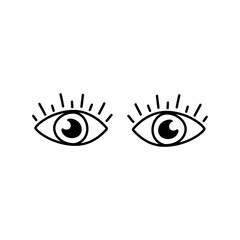 Outline eyes icon 