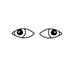 Outline eyes icon 