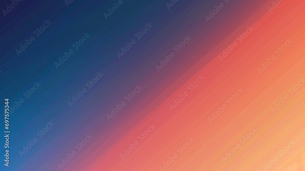 Wall mural flat shapeless abstract royal blue peach background gradient wallpaper