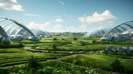 Fototapeta premium futuristic field