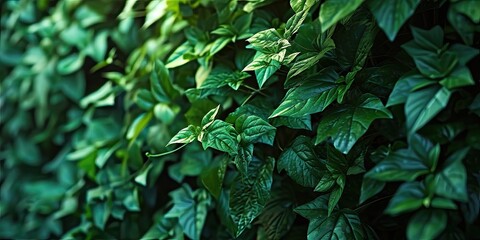Lush and vibrant green leaves of plant creating visually striking and refreshing image. Leaves with intricate patterns and shades of green are testament to beauty of nature and wonders of plant life