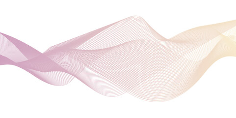 Abstract blend wave lines and technology background. Background lines wave abstract stripe design. White background, mesh abstract, vector gradient line soft blend.	
