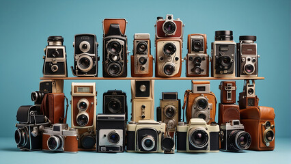 Vintage Photography Collection of Retro Cameras