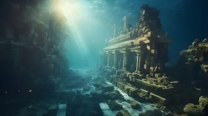Selbstklebende Fototapete Schiffswrack Underwater ruin