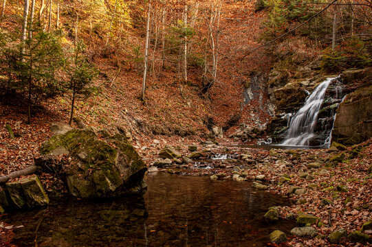 Wodospad Obidza, Beskid Sądecki Obidza Waterfall, Beskid Sądecki