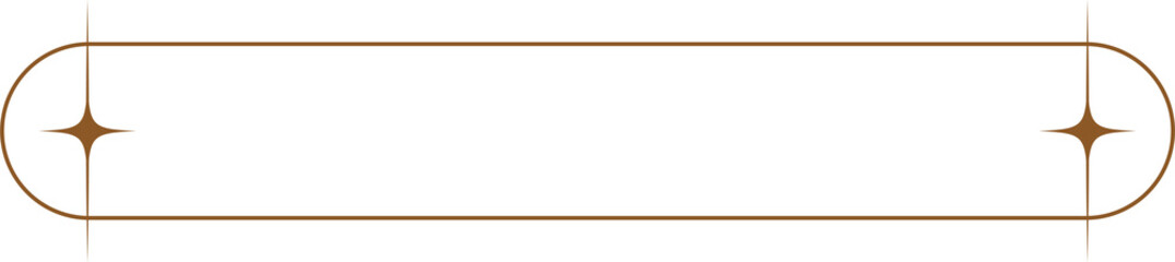 Aesthetic frame and shape with stars. Minimal y2k outline graphic design with sparkles. Abstract minimalistic rectangle border. Trendy boho geometric template © Chorna_L