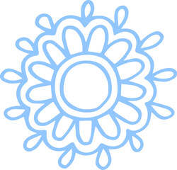 Henna mehndi paisley indian flower tattoo design hand drawing 