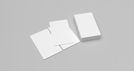 3D rendering of business card for mock up