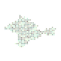 Crimea Silhouette Pixelated pattern map illustration