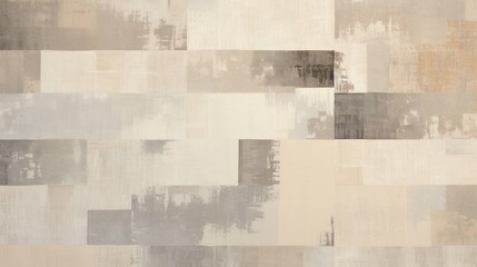 Distressed Neutral Tone Geometric Collage: Perfect for Corporate Art, Office Branding and Elegant Marketing Materials