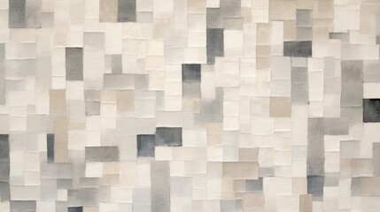 Neutral toned textured geometric mosaic abstract