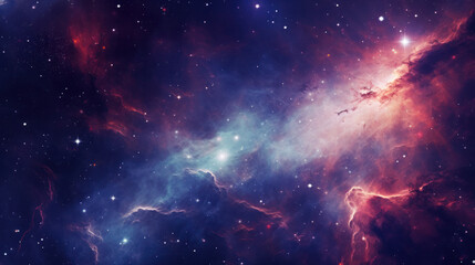 Vibrant Violet and Blue Galaxy Sky Background - Perfect for Stellar Designs
