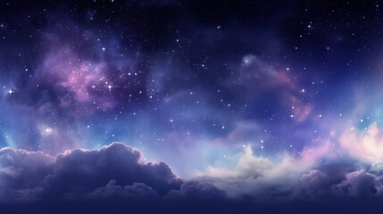 Fototapeta na wymiar Violet and Blue Stellar Universe - Perfect Space Backdrop for Cosmic Designs
