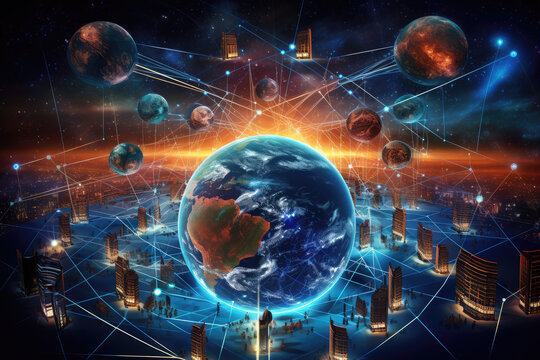 3d render interior of fitness room with big window and city view