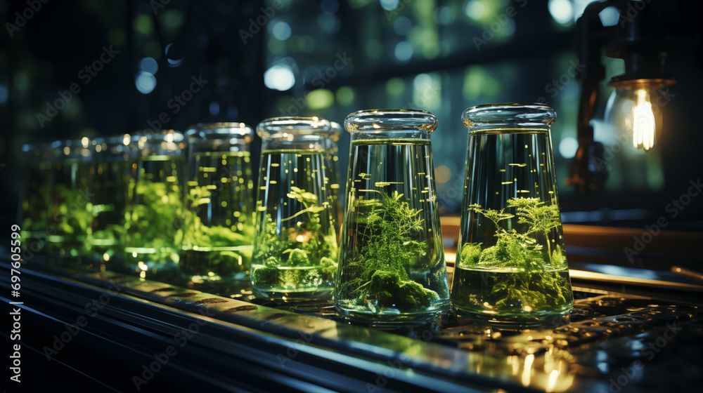 Canvas Prints plants in glass in laboratory