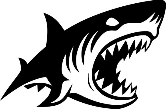 recommend clip art: Shark - High Quality Vector Logo - Vector illustration ideal for T-shirt graphic