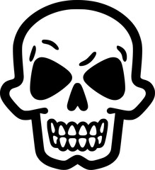 Skull - High Quality Vector Logo - Vector illustration ideal for T-shirt graphic