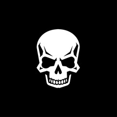 Skull | Black and White Vector illustration