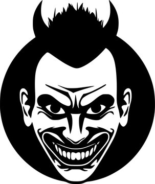 recommend clip art: Clown - High Quality Vector Logo - Vector illustration ideal for T-shirt graphic
