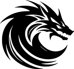 Dragon - High Quality Vector Logo - Vector illustration ideal for T-shirt graphic
