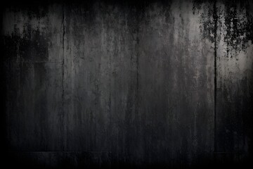 Grunge wall background. The dark, rough details add an interesting twist to the abstract design, while the black isolation on a bold silver and black background creates a visually stunning contrast. - obrazy, fototapety, plakaty