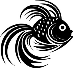 Fish - High Quality Vector Logo - Vector illustration ideal for T-shirt graphic