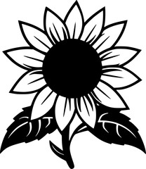 Flower | Minimalist and Simple Silhouette - Vector illustration