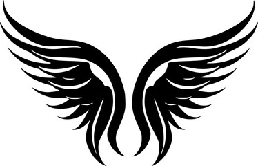 Fototapeta premium Angel Wings - High Quality Vector Logo - Vector illustration ideal for T-shirt graphic