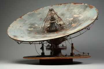 Imposing Large dish antenna. Radar space telescope. Generate Ai
