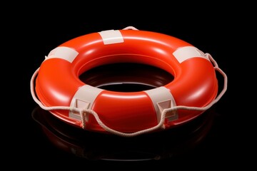 Essential Life buoy rescue ring. Ocean safety. Generate AI